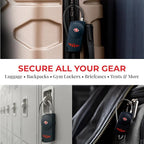 Keyless Luggage Locks TSA Approved, No Combination Needed, Lifetime Card Keys, Durable Metal Suitcase Lock for Travel Essentials & Checked Bags (Blue) (2 Pack)