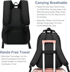 Boavan Laptop Backpack for men, 15.6 inch Laptop Bag with USB Port, Waterproof Travel Work Backpack Purse, Anti-Theft Teacher Nurse Doctor Casual Bookbags Office Business backpack，Orange Black