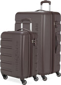 SwissGear 7366 Signature Hardside Expandable Luggage with Spinner Wheels, TSA Lock, Cup-Holder, Chocolate, 2-Piece Set (19/27)