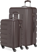 SwissGear 7366 Signature Hardside Expandable Luggage with Spinner Wheels, TSA Lock, Cup-Holder, Chocolate, 2-Piece Set (19/27)