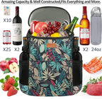 Camping Cooler Backpack 30 45 Cans, Soft Backpack Coolers Insulated Leak Proof Travel Cooler Bag Waterproof Lunch Picnic Beach Work Trip Thermal Bag Drink Beverage Beer Bag Cooler