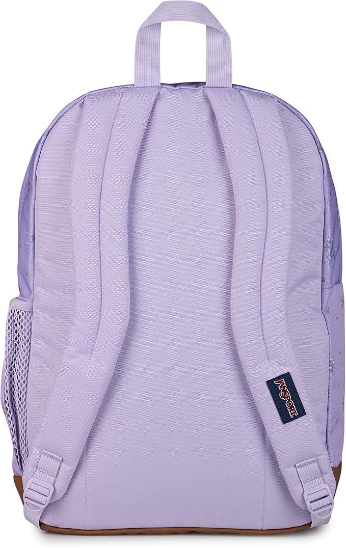 JanSport Cool Backpack with 15-inch Laptop Sleeve, Large Computer Bag Rucksack with 2 Compartments, Ergonomic Straps, Pastel Petals - Lilac
