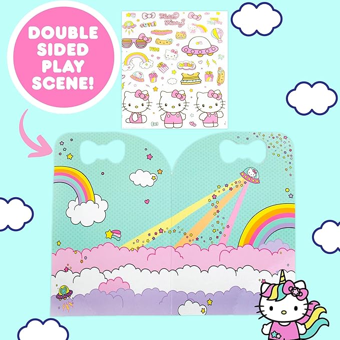 Hello Kitty Puffy Sticker Playset, Over 50 Reusable Stickers & Activity Book
