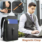 hk Slim Laptop Backpack for Men Women, Lightweight Business Backpacks 17.3 Inch Water-resistant Computer Bag for College Work Daily