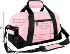 DALIX 14" Small Duffle Bag Two Toned Gym Travel Bag