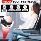 Airplane Foot Rest - Portable Foot Hammock for Plane Travel, Comfortable Airplane Footrest for Long Flights, Swelling Relief - Travel Essential