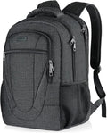BIKROD Travel Laptop Backpack, 17 Inch Extra Large School Backpacks for Teen Boys and Girls, Black Water Resistant Women Back Pack, Business Men Sturdy Computer Bag