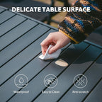 Naturehike Folding Camping Table, Spacious Tabletop Area for 4-6 Person, Portable Aluminum Camp Table for Outdoor, Camping, Picnic, Beach, Carry Bag
