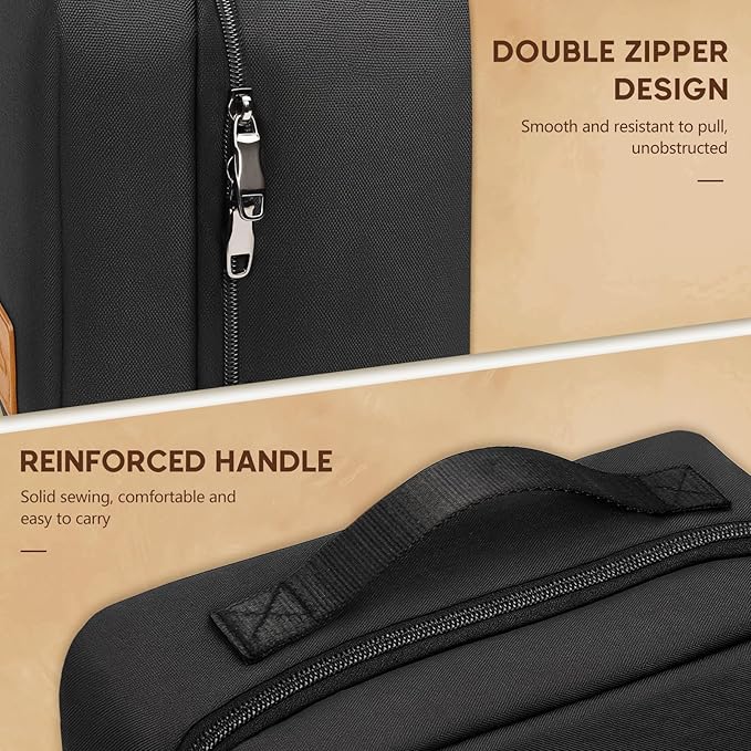 Toiletry Bag for Men,Mens Travel Toiletry Organizer,Men's Travel Essentials,Water Resistant Shaving Bag for Toiletries Accessories -Black