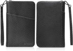 Polare Full Grain Leather Passport Holder Cover Case for Men and Women RFID Blocking Family Travel Wallet Holds 6 Passports