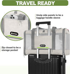 GAPZER Cat Carrier American Airline Approved 18x11x11, Top Opening Sturdy Soft Pet Carrying Bag See Through, Mini Dog Hard Bottom Crate Kennel Case, 4-Side-Ventilation Mesh Cage Toy Poodle Biege