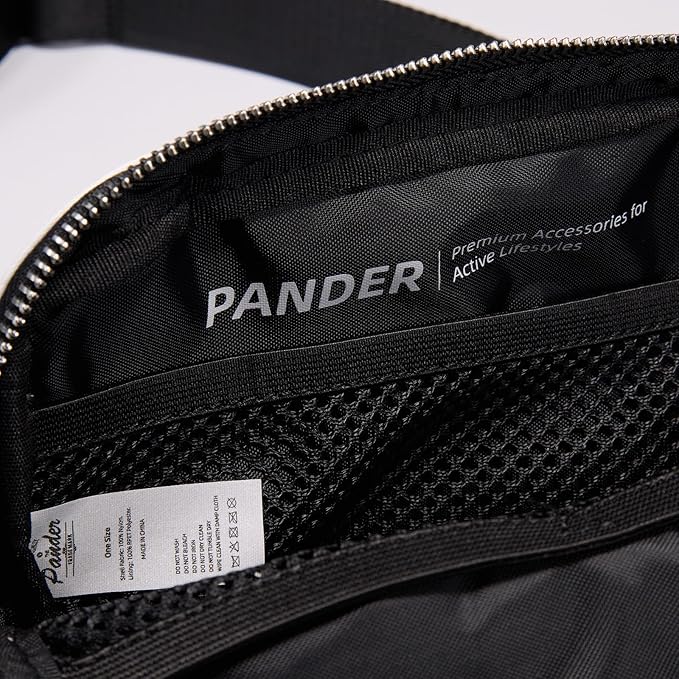 Pander Belt Bag for Women, Fashion Waist Packs, Crossbody Bags, Everywhere Belt Bag with Adjustable Strap (White).