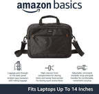 Amazon Basics Laptop Carrying Case, Black | 14 inch