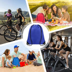 Grneric Drawstring Backpack Bulk 70Pcs String Backpack Drawstring Bags Cinch Bag Sackpack for Men Women Gym(Navy Blue)