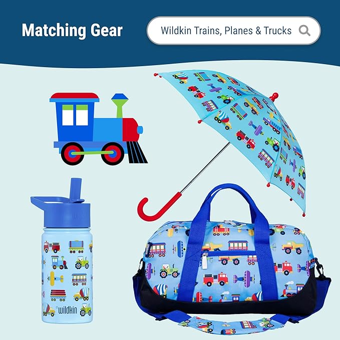 Wildkin Kids Rolling Luggage – Carry-On Size for School & Overnight Travel
