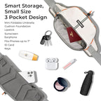 Fanny Pack for Women Men, Water-Resistant Travel Waist Pack with RFID Blocking, Wide Opening Crossbody Belt Bag for Phone, Passport, Small Hip Pack for Running, Hiking, Workout（Off-white）