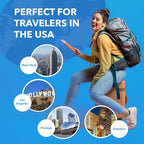 OREI Europe to US Plug Adapter, Grounded European to USA Adapter, American Outlet Plug Adapter, EU to US Adapter, Europe to USA Travel Plug Converter (3 Pack) GP-95