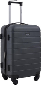 Wrangler Smart Spinner Hardside Luggage, 2 Piece Set, Dark Shadow