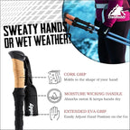 TrailBuddy Trekking Poles – Lightweight 7075 Aluminum Hiking Poles for Women, Men & Seniors – Collapsible Walking Sticks for Travel, Trails & Balance