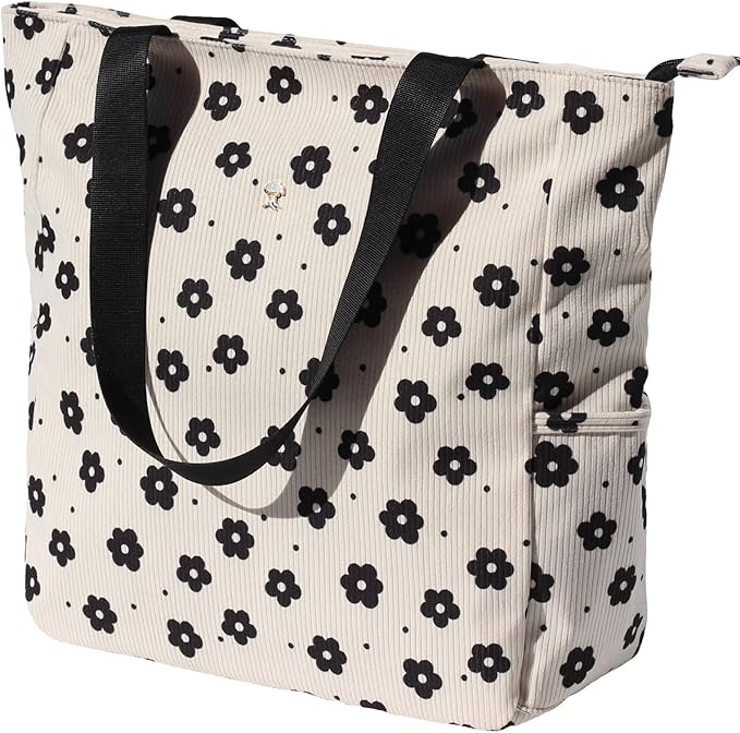 Original Floral Water Resistant Large Tote Bag Shoulder Bag for Gym Beach Travel Daily Bags Upgraded