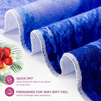 EBOOT 10 Pack Oversized Beach Towel Set Extra Large Pool Towels Microfiber Quick Dry Swim Blanket for Adult Women Men Face Hand Body Bath Travel Pool(Elegant Color,28 x 59 Inch,Summer)
