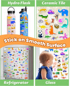 Walenced Reusable Sticker Book for Toddlers, Stickers for Kids, Toddler Sticker Book, Toddler Craft Activities, Toddler Travel Toys Boy Girl Birthday Gifts