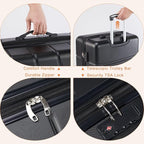 Sweetcrispy 28 Inch Carry on Luggage, Hard Shell ABS Suitcase with Double Spinner Wheels, Lightweight Expandable Rolling Suit Case with TSA Lock, Bronze Black