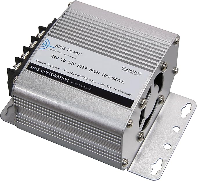 AIMS Power CON10A2412 10 Amp 24V-12V DC Converter