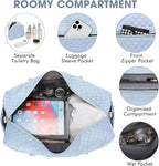 Travel Duffle Bag Weekender for Women - Carry-On Overnight Bag Personal Item Bag with Shoe Compartment & Wet Pocket Large Weekend Tote Bags with Toiletry Bag Hospital Bags for Labor and Delivery