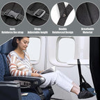 Portable Foot Hammock with Memory Foam, Enhanced Support for Relaxed Feet, Perfect for Long Flights and Desk Use, Comfortable Footrest Sling for Travel and Work
