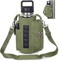 Magnetic Gym Bag for Women Men, Neoprene Water Bottle Carrier Bag with Strap fits 18-40oz, Crossbody Bag with Pockets