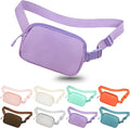 Fanny Pack Crossbody Bag for Women and Men, Belt Bag for Hiking Bum Bag with Adjustable Strap,Casual Cell Phone Pouch?Waist pack for Running Workout Sports Travel Light Purple