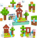 Magnetic Blocks Minecraft-Style Magnetic Building Blocks Cubes - 35PCS Tin Box Magnet Toys Travel Set STEM Educational for Kids Ages 4-8 6-8 8-12 Year Old Boys Girls Birthday Christmas