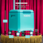 Igloo Tag Along Too Coolers | Insulated Hard Shell Picnic Style Cooler | Rolling Ice Chest