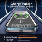 Magnetic Portable Charger 5000mAh, 15W Ultra Slim Wireless Portable Charger, Fast Charging for iPhone 16/15/14/13/12 Pro/Pro Max/Plus, Metal Shell, USB-C Cable to Charge Other Phones (Gold)