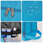 Toiletry Bag for Men Hanging Dopp Kit Water Resistant Shaving Bag Small Toiletry Bag for Traveling (Pure Blue)