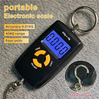 Luggage Weight Scale, 4pcs 45kg/10g Portable Hanging Scale LCD Digital Luggage Suitcase Scale Handled Travel Baggage Bag Weighting Hook Scales,for Travel(Black)