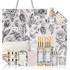 Mother's Day Gifts, Spa Gift Set for Women- Luxury Rose 14 Pcs Bath Set, Home Spa Kit, Christmas Gift for Women, Birthday Gifts