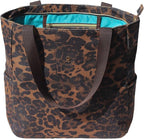 Original Floral Water Resistant Large Tote Bag Shoulder Bag for Gym Beach Travel Daily Bags Upgraded