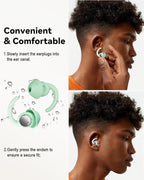 Ear Plugs for Sleeping - Noise Reduction Soft Silicone Earplugs, 2 Pairs Reusable Hearing Protection Earplugs for Noise Sensitivity, Sleep,Snore,Travel,Sound Reduction Noise Cancelling -(Cyan)