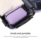 Icramsy Travel Toiletry bag Toiletry bag for women men Hanging Cosmetic bag Travel accessories for Women Men (Purple)