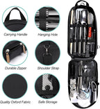 35-Piece Camping Kitchen Utensil Set – Portable Outdoor Cooking Utensils for Camping, RV, Backpacking & BBQ | Complete Camp Kitchen Gear Set with Carry Bag, Grilling Tools & Cooking Accessories