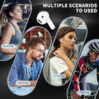 [5 Pairs] for AirPods 4 Ear Tips Covers Sport Anti Slip Anti Scratche Skin Soft Silicone Eartip AirPods 4 Gen Earbuds Accessories Compatible with Apple AirPods 4th Generation (5 Colors Mix)