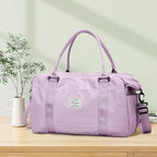 HYC00 Travel Duffel Bag,Carry-on Overnight Weekender Bags for Women,Sports Tote Gym Bag with Wet Pocket