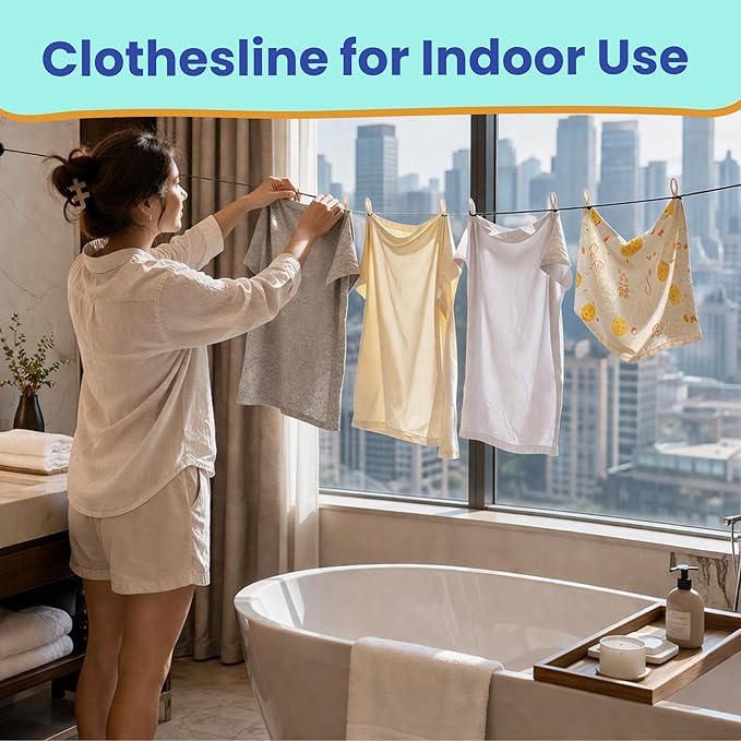 Travel Laundry Detergent Sheets and Travel Clothesline – Laundry Detergent Sheets 50-Count + Portable Clothesline for Hotels, Cruises & Camping, Compact Sink Laundry Set for Trips & Small Spaces