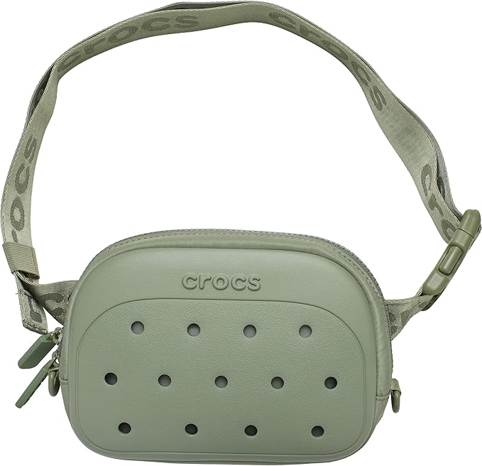 Crocs Classic Belt Waist Bag, Customizable Fanny Pack, Personalize with Jibbitz Charms, Cargo, One Size