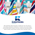 Kaufman - Colorful Racing Striped Beach & Pool Towel - Extra Large Beach Towel - Soft & Absorbent 100% Cotton Towels - Assorted Colors - 32" x 62" - 24 Pack