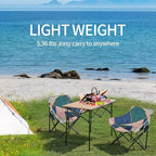 2 Pack Camping Chair for Adults, Portable Folding Sofa Chair, Easy Set Up Patio Chair Lawn Padded Seat Camping Stool Chair for Hunting, Fishing, Outdoor, Beach, Picnics, Home