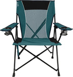 Kijaro Dual Lock Portable Camping Chairs - Enjoy the Outdoors with a Versatile Folding Chair, Sports, Outdoor & Lawn - Dual Lock Feature – Cayman Blue Iguana