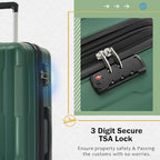 Merax Luggage Sets 20/28 Inch Hard Shell Suitcase Sets with Bags